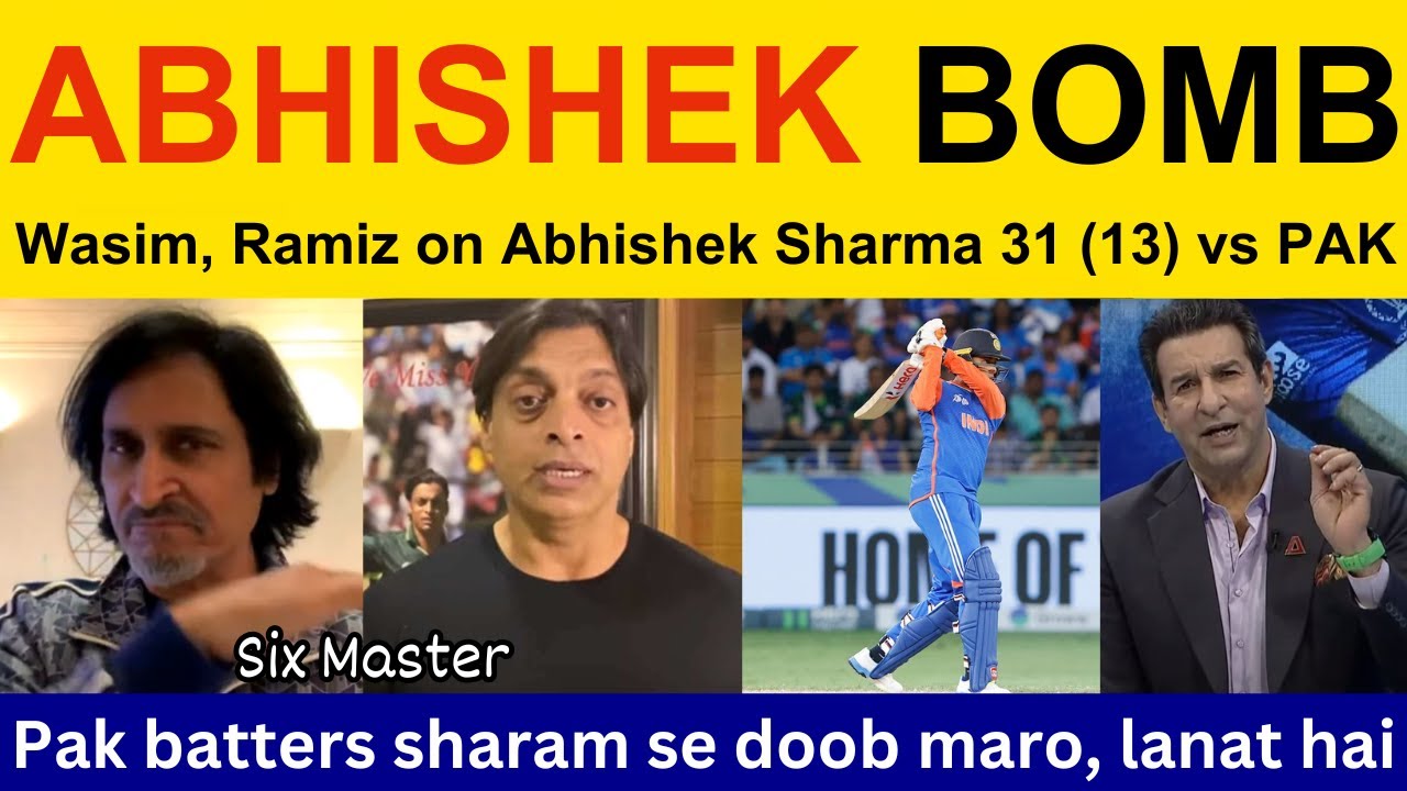 Pak media getting fan of ABHISHEK Sharma batting today | Pak react Ind vs Pak Asia Cup highlights