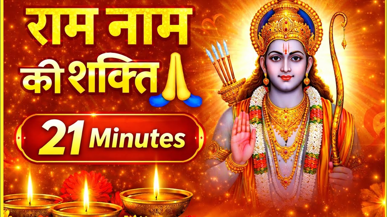 🔴LIVE Shri Ram Jai Ram Jai Jai Ram Mantra (21 Min) | Powerful Ram Naam Chant for Peace & Blessings 🙏
