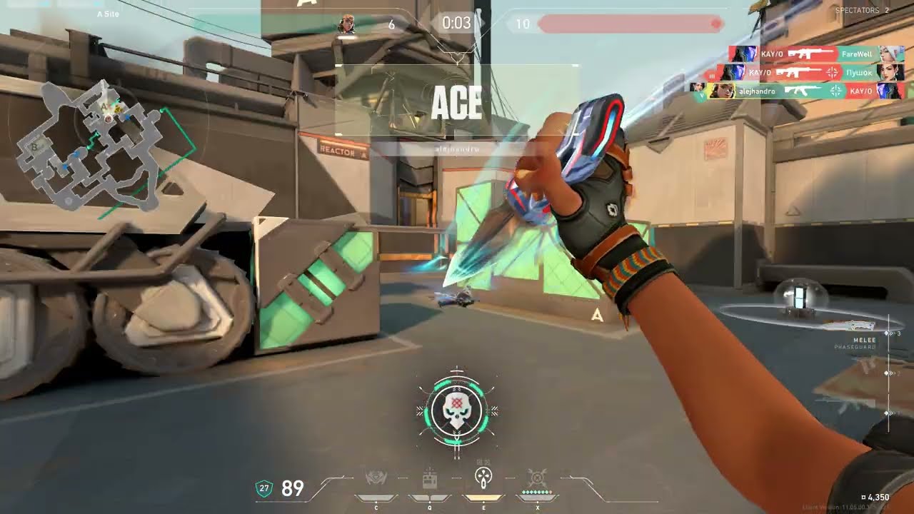 first ace with first knife! (phaseguard splitter🔪)