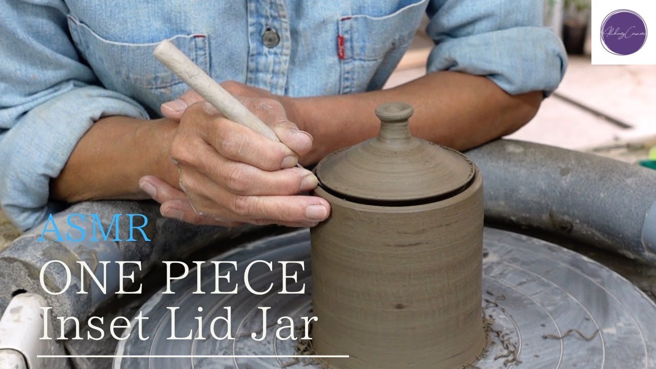 [ASMR]Throwing a “ONE PIECE Inset Lid Jar” on the Potter’s Wheel. @AlchemyCeramic  #pottery #ceramic
