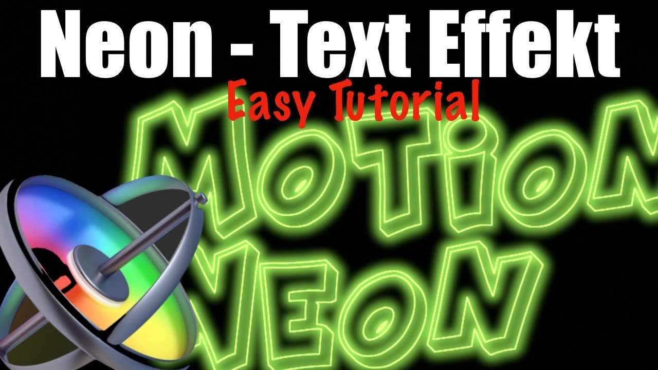 Apple Motion- Easy Effect Tutorial  (Deutsch) - Neon Text der flackert
