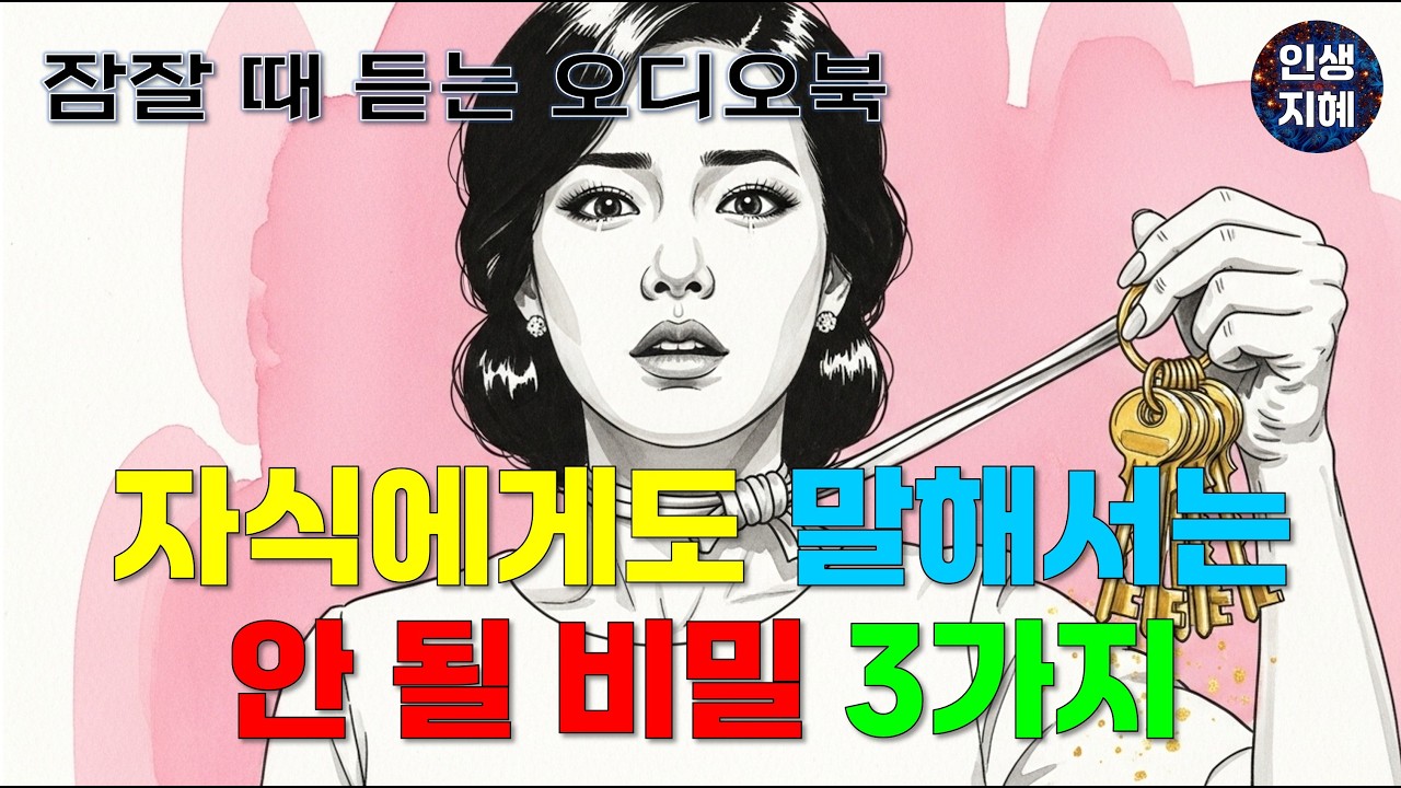 자식에게도 절대 말해서는 안 될 비밀 3가지 | 인간관계 | 인문학 | 인생 | 지혜 | 노후준비 | 중년 | 인생후반전 |인간관계정리 | 은퇴후삶 | 마음치유