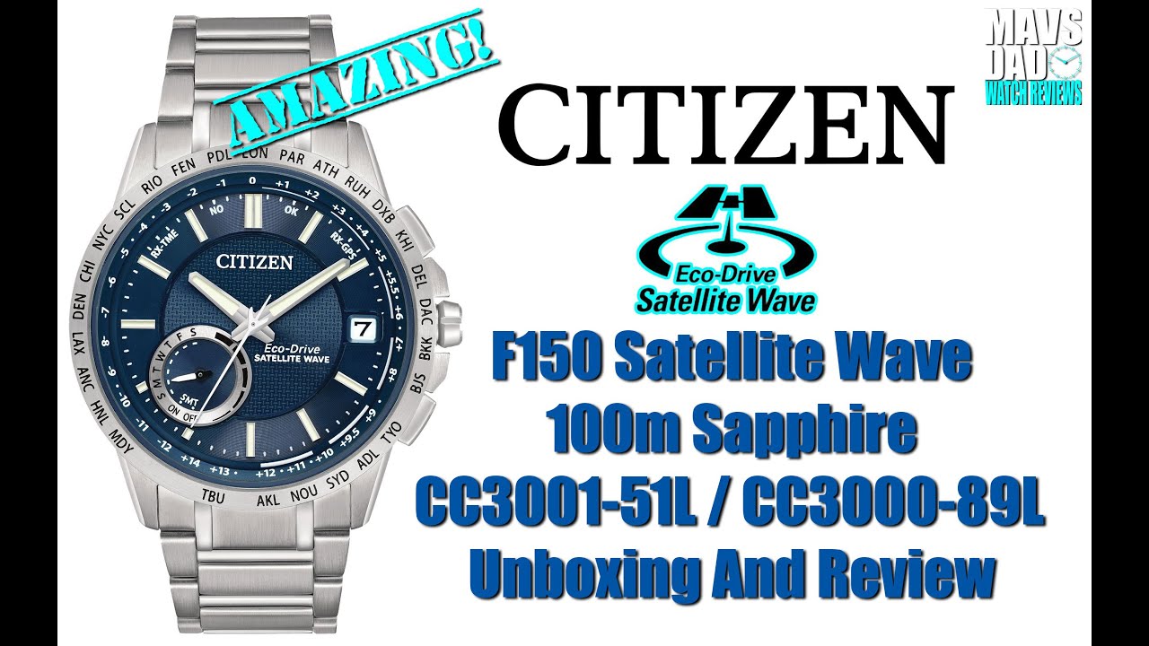 GPS Looker! | Citizen Satellite Wave 100m Solar CC3000-89L, CC3001-51L | CC3005-85E Распаковка и ...