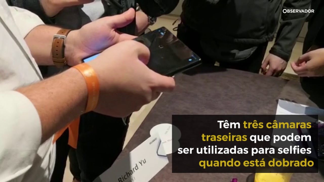 Vir&aacute;mos e revir&aacute;mos o novo smartphone dobr&aacute;vel da Huawei