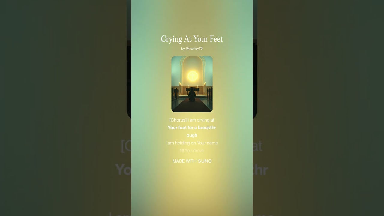 Crying at Your Feet ( Prayer Song for Grace and Breakthrough Whilst Waiting on the Lord)
