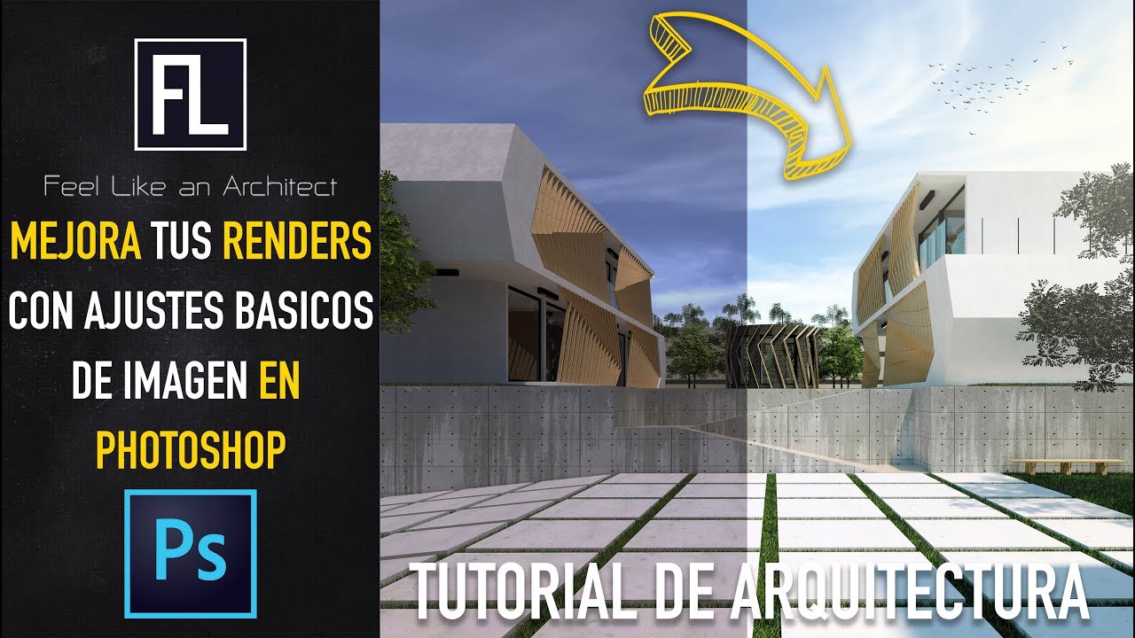 Mejora tus renders en 15 min con ajustes básicos de imagen en Photoshop