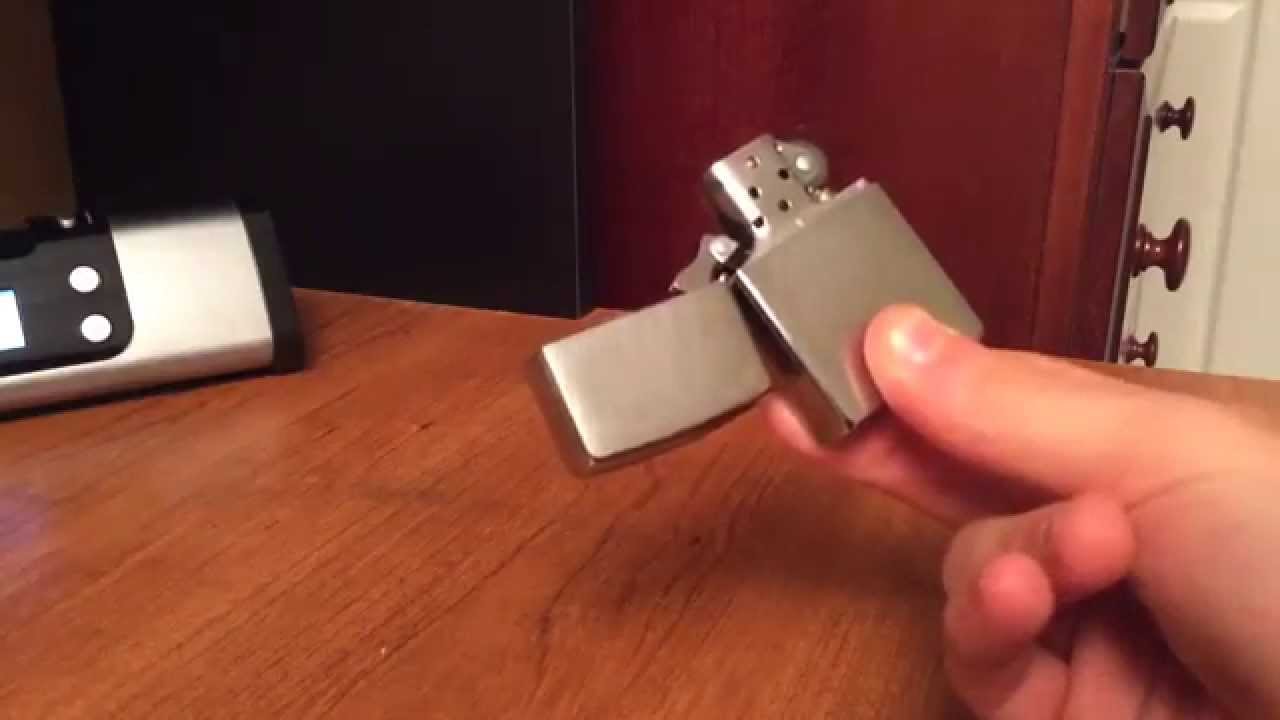 How to flip open a Zippo lighter with one hand