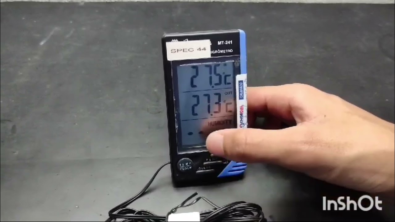 Treinamento de uso e manuseio do Termo-higr&ocirc;metro Minipa modelo MT 241