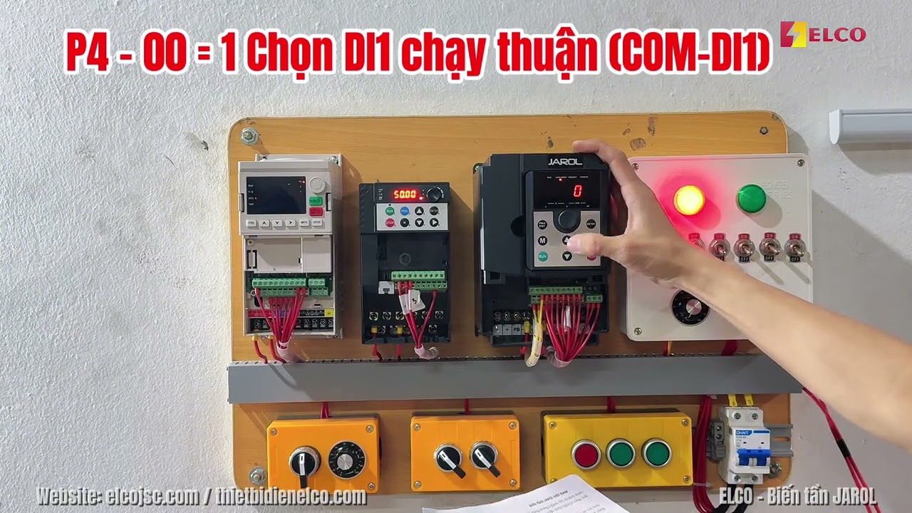 Cài đặt thông số Biến tần JAROL cho Máy giặt công nghiệp 