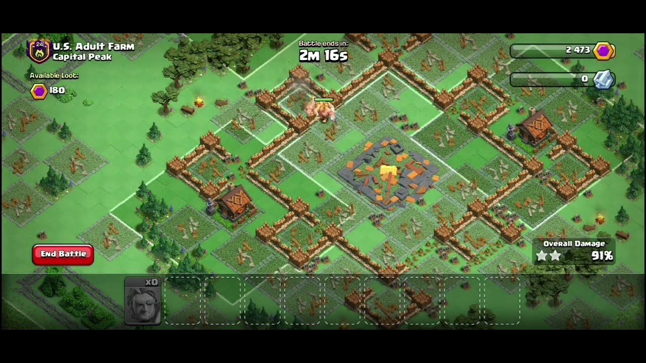 My first clan capital raid attack in @clashontitanclan🥰🥰@PrettexGaming