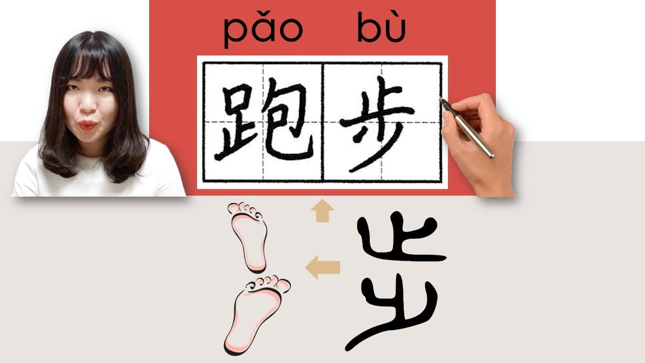 【NEW HSK2】/HSK2/跑步/paobu_(to run, to jog)How to Pronounce & Write Chinese Word & Character #newhsk3