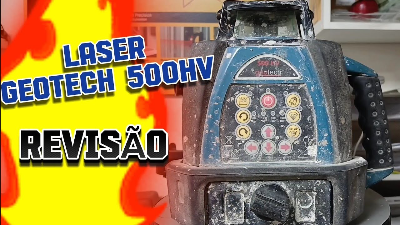 0159 - REVISÃO GERAL NIVEL A LASER GEOTECH 500HV DESMONTAGEM COMPLETA