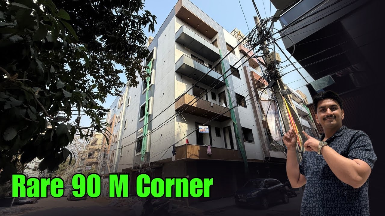 90 M Corner New Builder Floor in Prime Location of Rohini Sec 16 Vlog 
