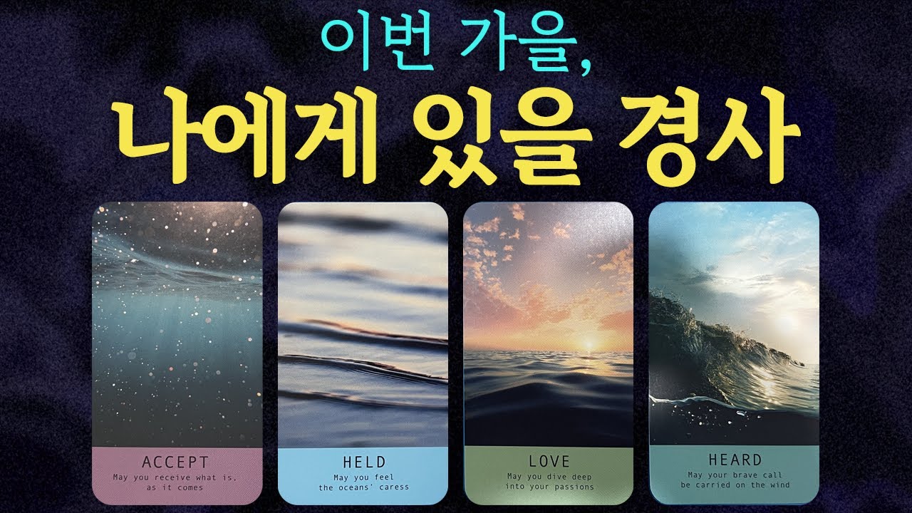 [타로]🚨소름돋게 정확한🚨가을에🍂나에게 있을 경사📣🧧✦타로 운세 행운✦
