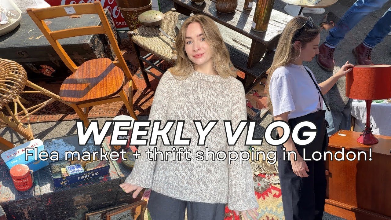 HUGE Flea Market in London | Weekly Vlog