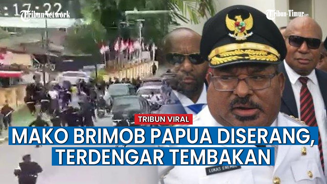 Suasana Memanas antara Pendukung Lukas Enembe dan Anggota Brimob di Papua