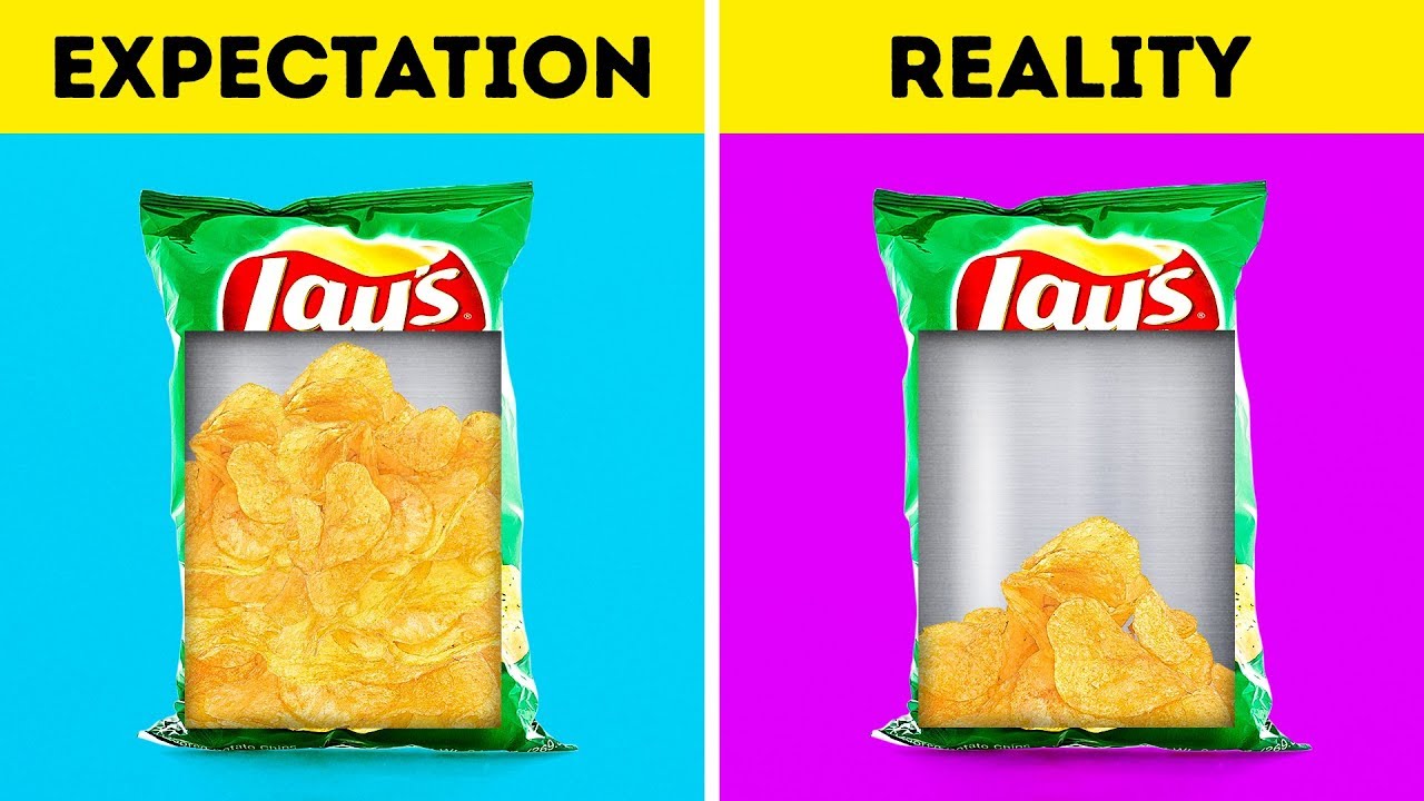 EXPECTATION VS REALITY  ||  FOOD FACTS DON'T WANT YOU TO KNOW
