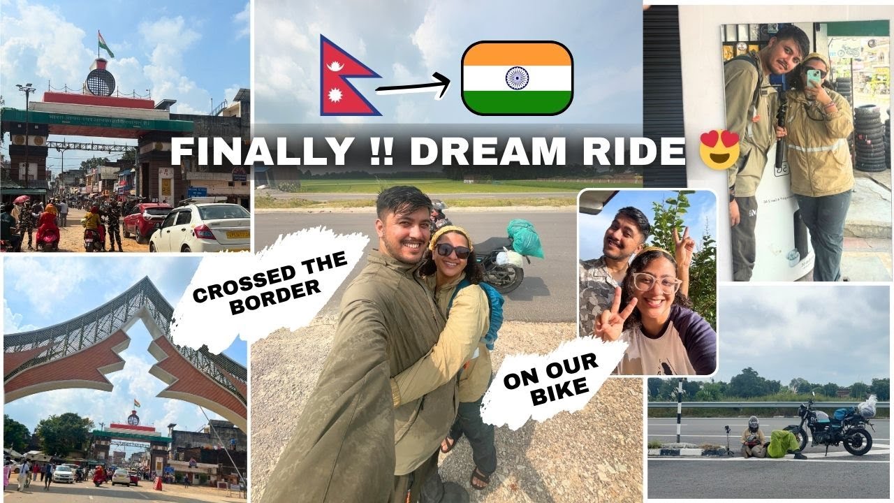 FROM NEPAL TO BANARAS ON OUR BIKE 😍❤️|The Journey Begins🇳🇵🇮🇳 | EP. 1| Crossing INDIA border |