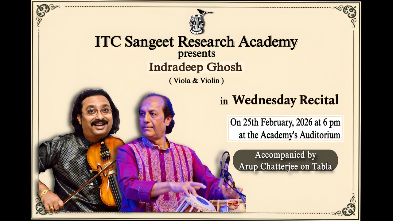 Indradeep Ghosh Violin I Pt. Arup Chattopadhyay Tabla I Live at ITC SRA I Raga Maru Bihag I Part 2