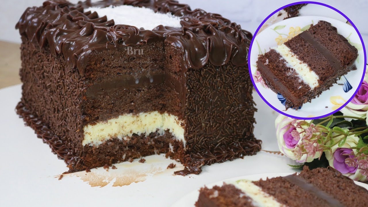 RECHEIO DE PRESTÍGIO PARA BOLO DE 3Kg - BOLO PRESTÍGIO QUE RENDE 30 FATIAS | Bru na Cozinha