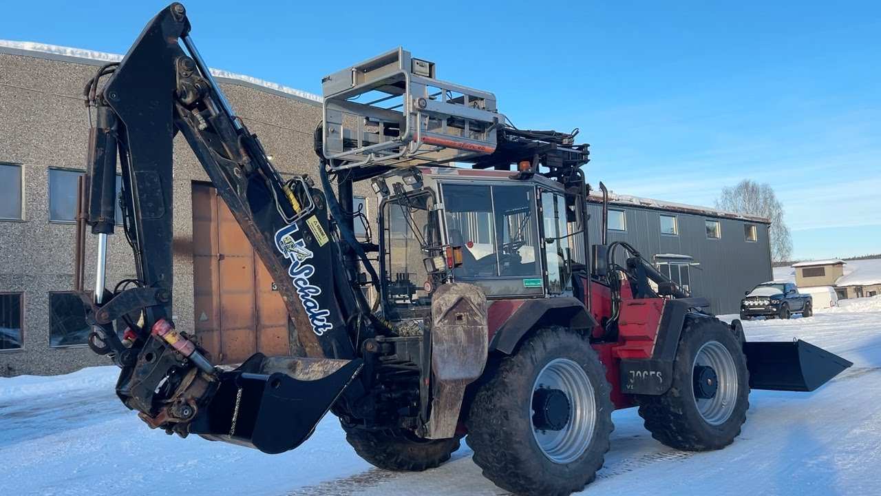 Köp Grävlastare Huddig 1160 med korg på Klaravik