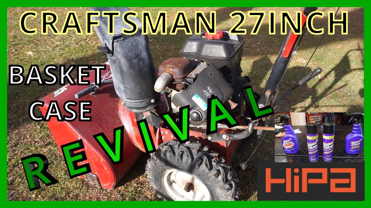 REBUILDING The Craftsman 27inch Snow blower - 8hp Briggs & Stratton OHV Engine ~ Part 2