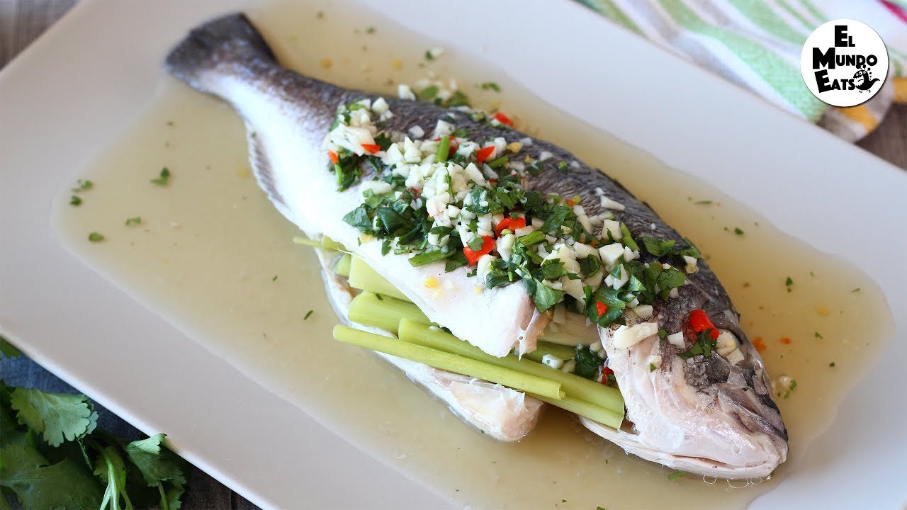 Thai Steamed Fish with Lime and Garlic