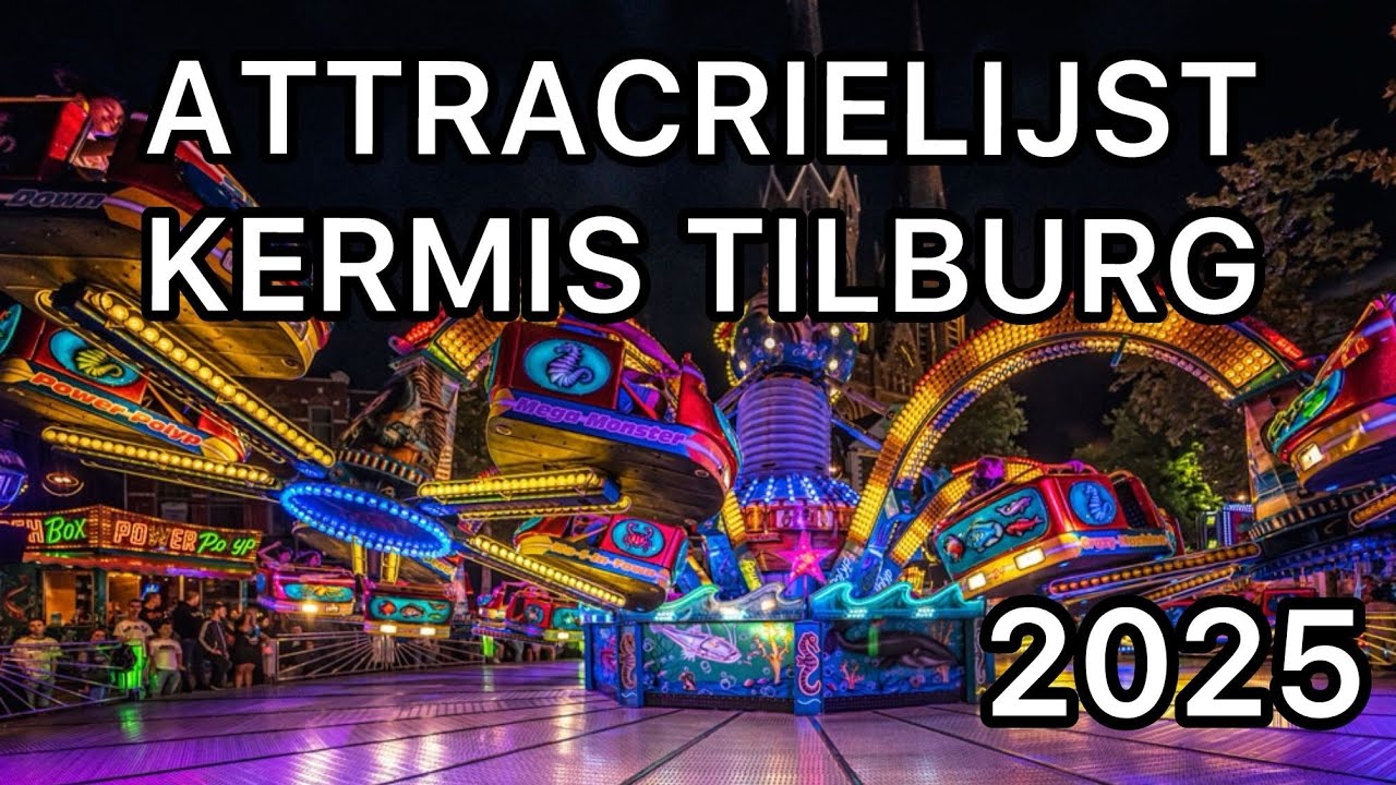 Attractielijst kermis Tilburg 2025 (grootvermaak)