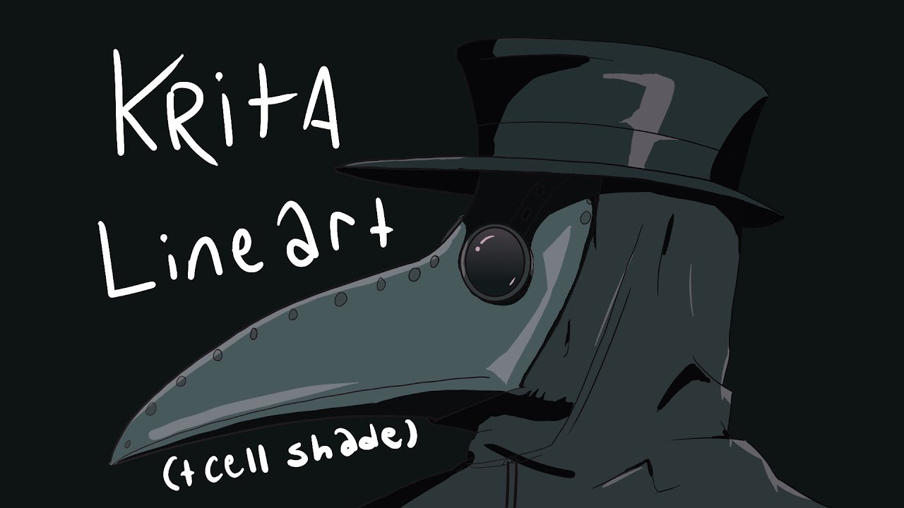 Krita Lineart + Cell Shade tutorial