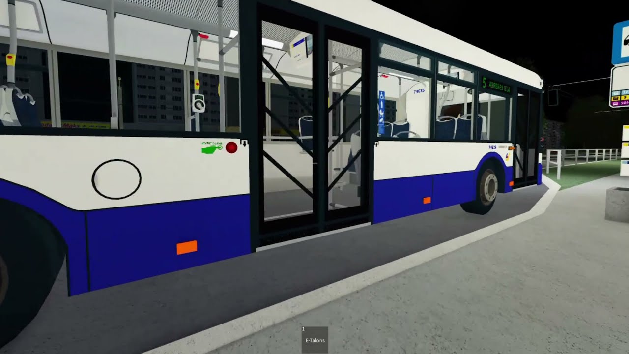 ROBLOX, Rīga, bus 5 ride from Mēbeļu Nams to Mežciems