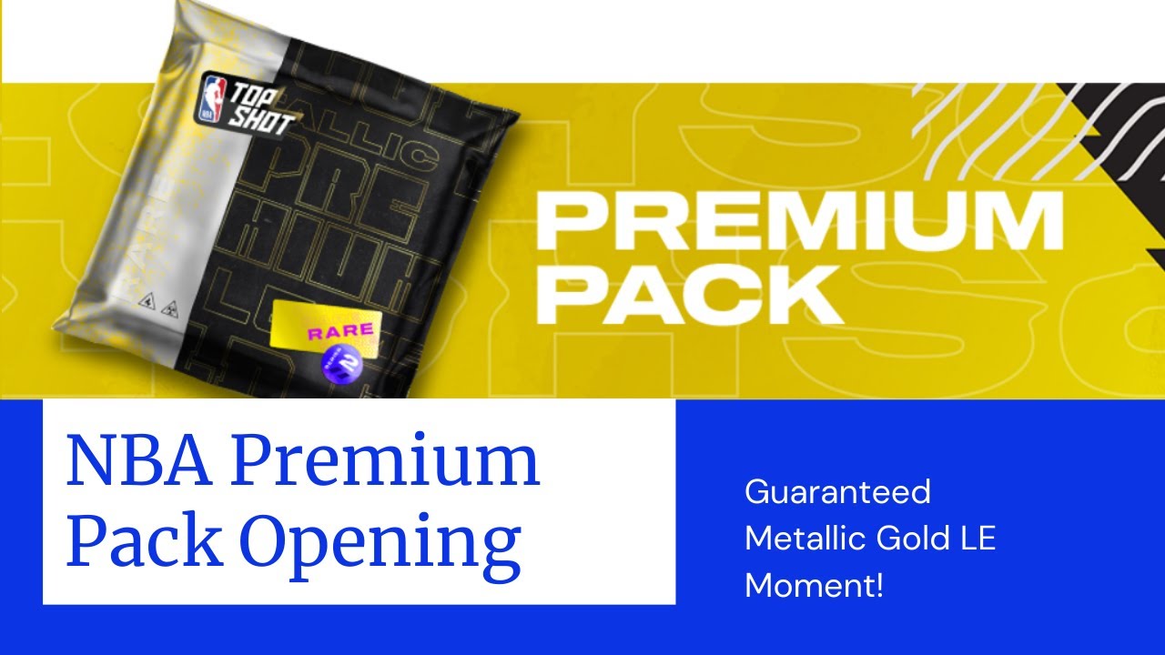 NBA Top Shot Premium Pack Opening with Guaranteed Metallic Gold Limited Edition Moment!