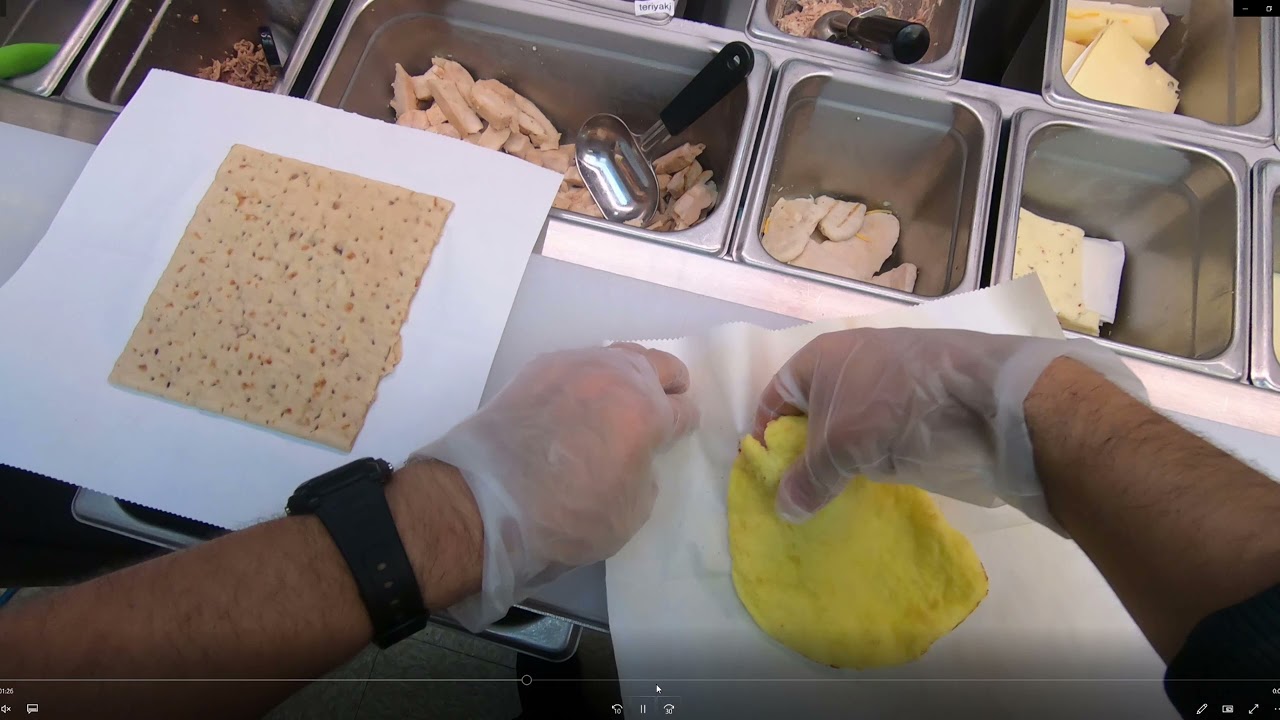 Making a Breakfast Sandwich