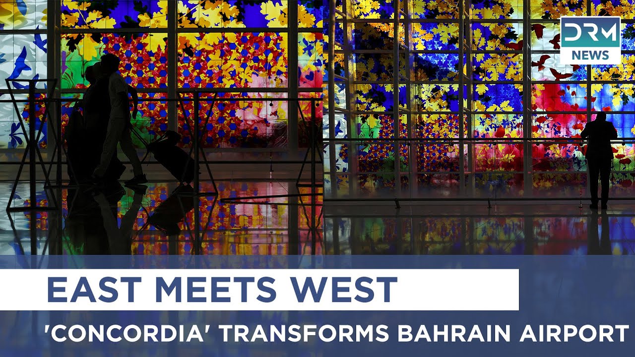 Bahrain Airport Unveils Stunning Stained-Glass Art 'Concordia' by Sir Brian Clarke | AJ1I