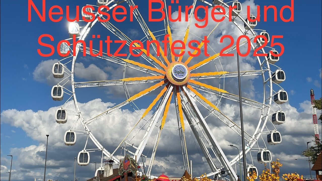 Neusser B&uuml;rger und Sch&uuml;tzenfest 2025 l Rundgang &uuml;ber die Kirmes in Neuss 🎢🎡🎠