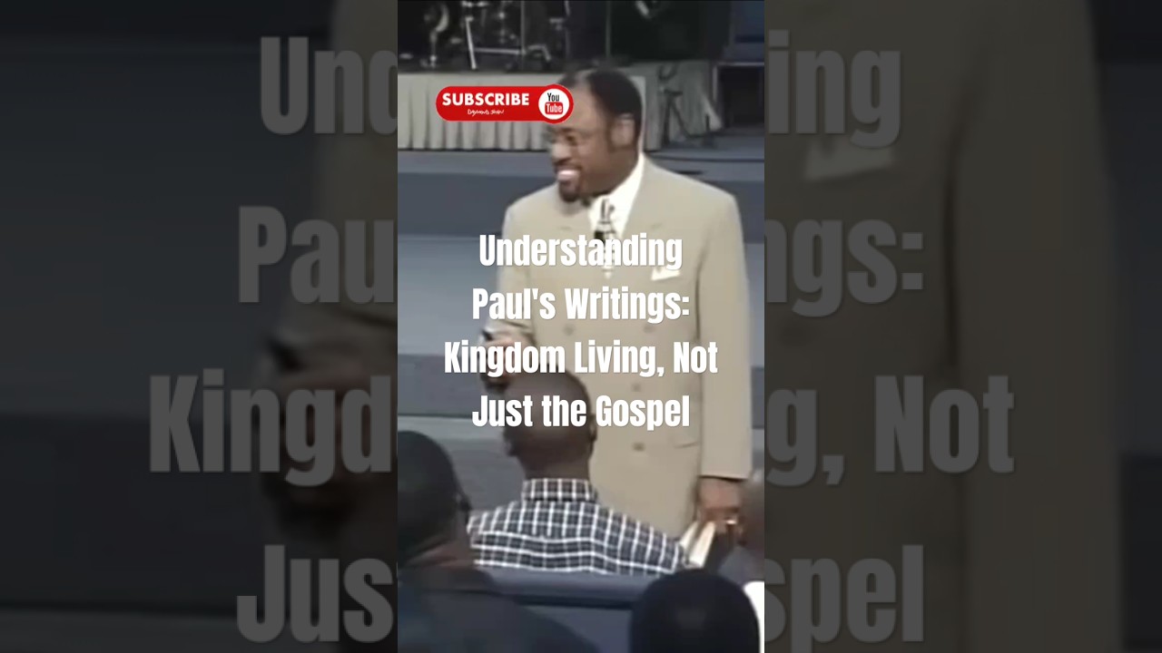Understanding Paul's Writings: Kingdom Living, Not Just the Gospel #motivation #hispath #tphonline