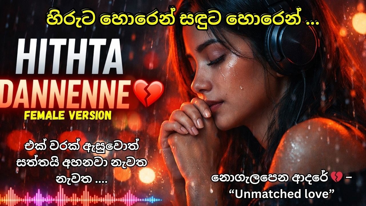 Hiruta Horen | Heart Touching Sinhala Female Remix 💔 | Sad Love Vibe | 2026