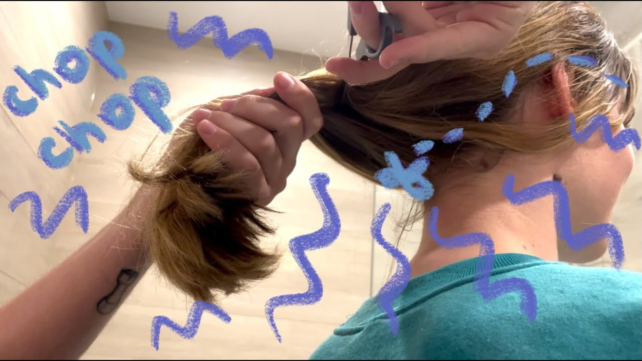 saacha's shaved head