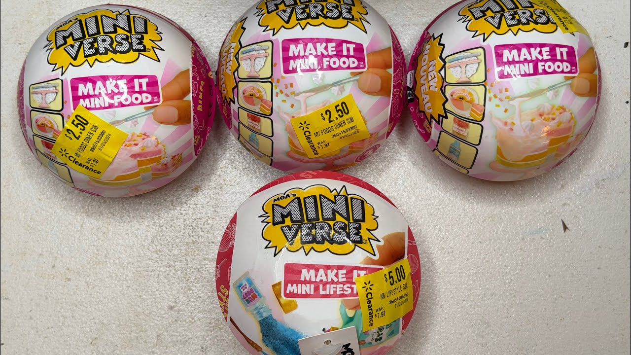 MINI VERSE MINI FOODS CLEARANCE FROM WALMART/ GREAT PRICES!!! 🍳🌮🥗🥘