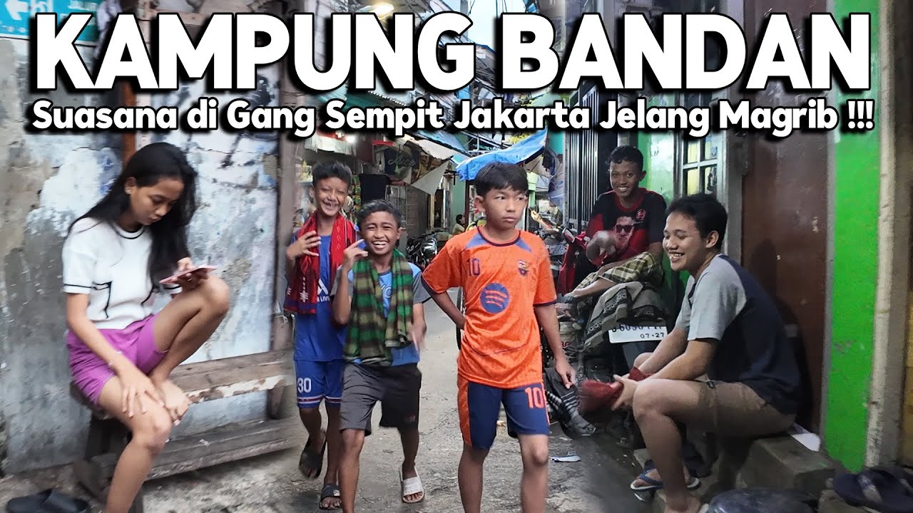 KEHIDUPAN MALAM DI GANG SEMPIT KAMPUNG BANDAN JAKARTA UTARA | Real Life in Jakarta Indonesia