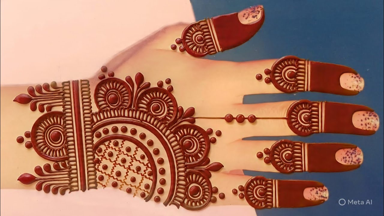 Easy Arabic Mehndi Design Tricks 2025 | Back Hand Mehandi Design | Mehandi | Mehndi
