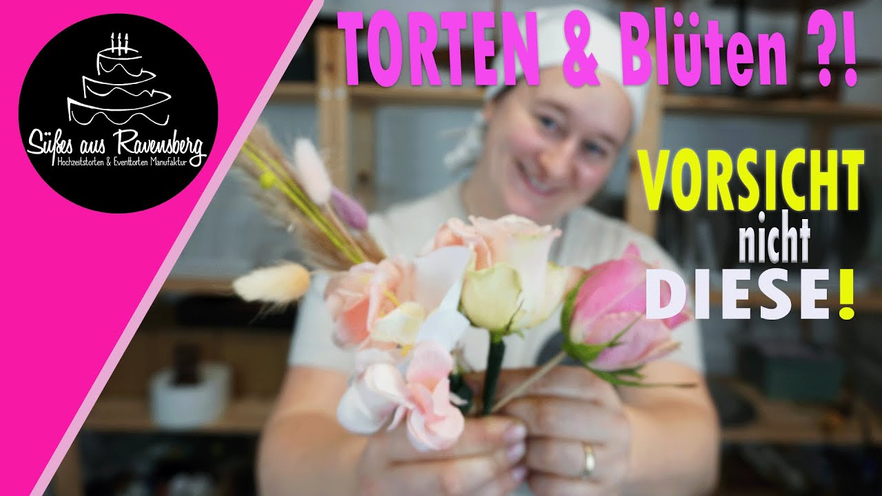 OHNE Bedenken: Diese 4 Blüten Varianten kannst du an Torten verwenden❗ 