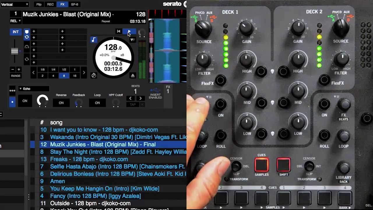 Rane TTM57mkII Mixer Post-Fader Software FX
