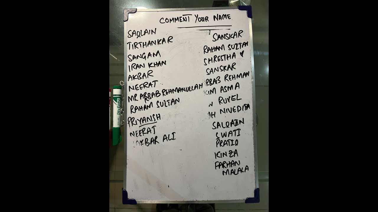 Writing Names From Comments