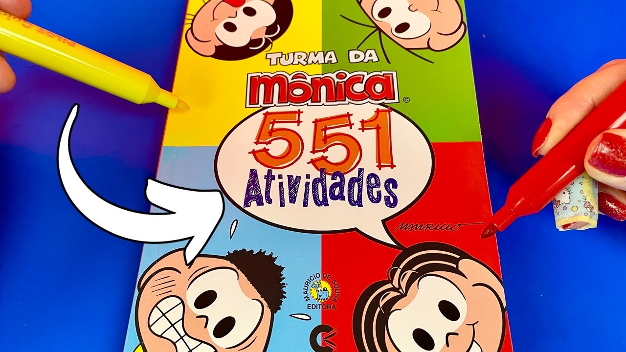 Colhendo Morangos, Palavras Cruzadas, Labirinto, Caça Palavras Livro De Atividades Da Mônica