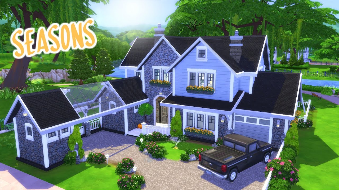 SEASONS HOUSE BUILD | The Sims 4 Speed Build