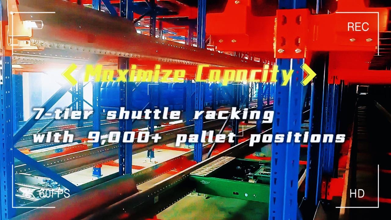 Shuttle Racking System with 9,000+ Pallet Positions of an Electromechanical Enterprise.