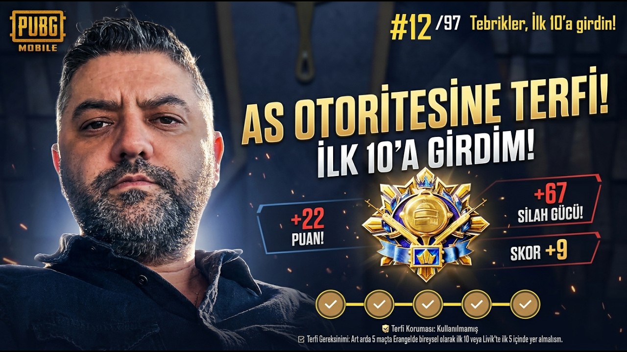 AS OTORİTESİNE TERFİ! #pubgmobile
