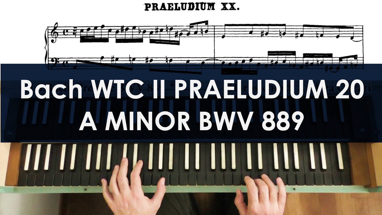 Bach Prelude No. 20 in a minor from Well-Tempered Clavier II, BWV 889 harpsichord Andrea Chezzi
