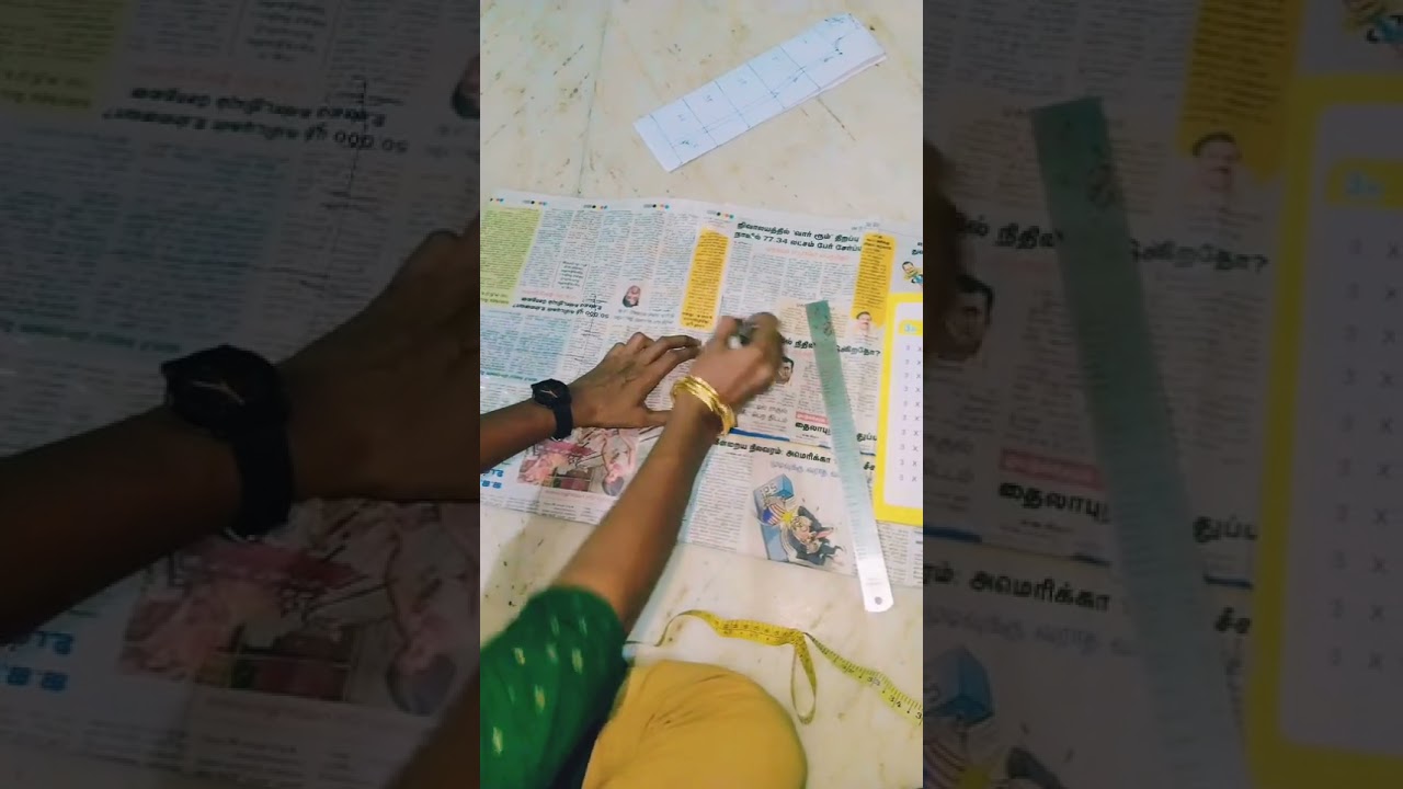 chudi top paper cutting|easy way for beginners|part 2.