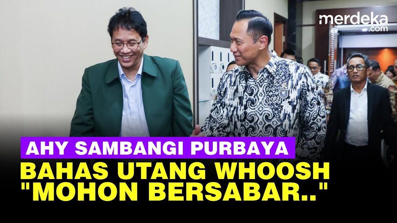 Menko AHY Sambangi Purbaya Bahas Utang Whoosh: Mohon Bersabar, Kami Terus Cari Solusi